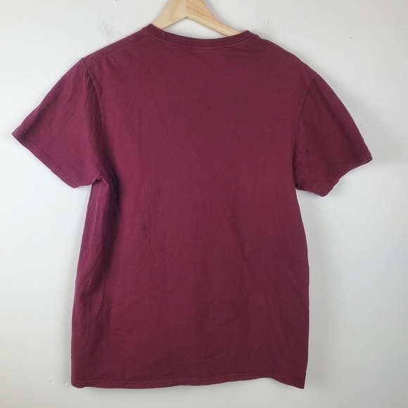 HARRY Potter‎ Tshirt Womens Medium Quidditch Graphic Tee Short sleeve Maroon - Picture 5 of 8